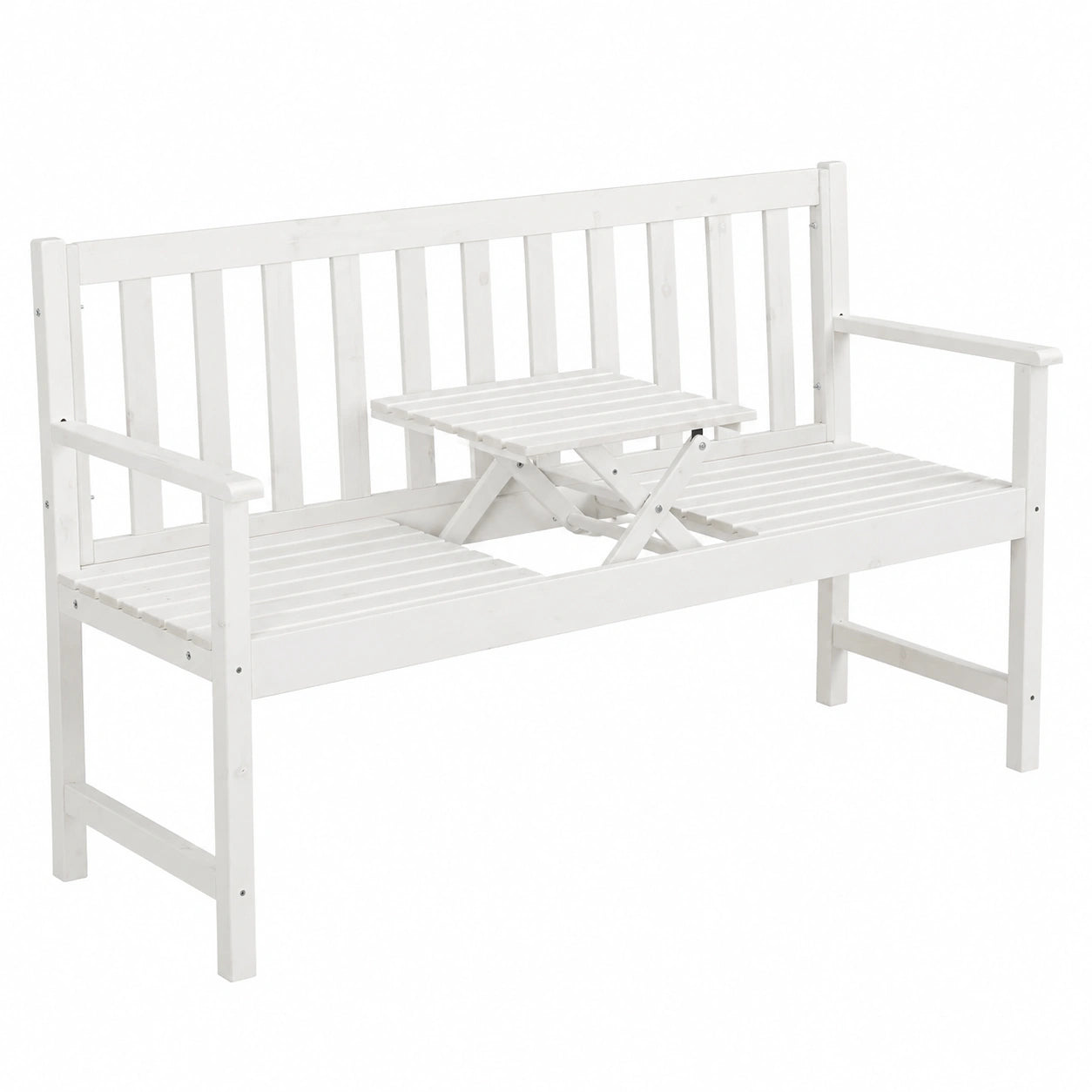 Gartenbank – 3-Sitzer, 90 × 152 × 56 cm, aus Holz, für Garten und Balkon