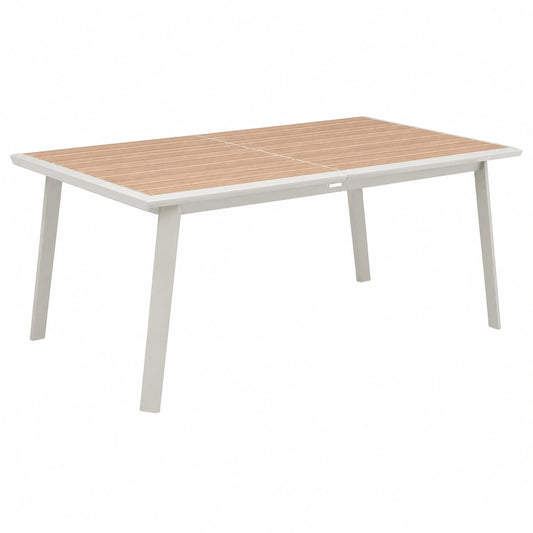 Ausziehtisch – aus Aluminium, Weiß