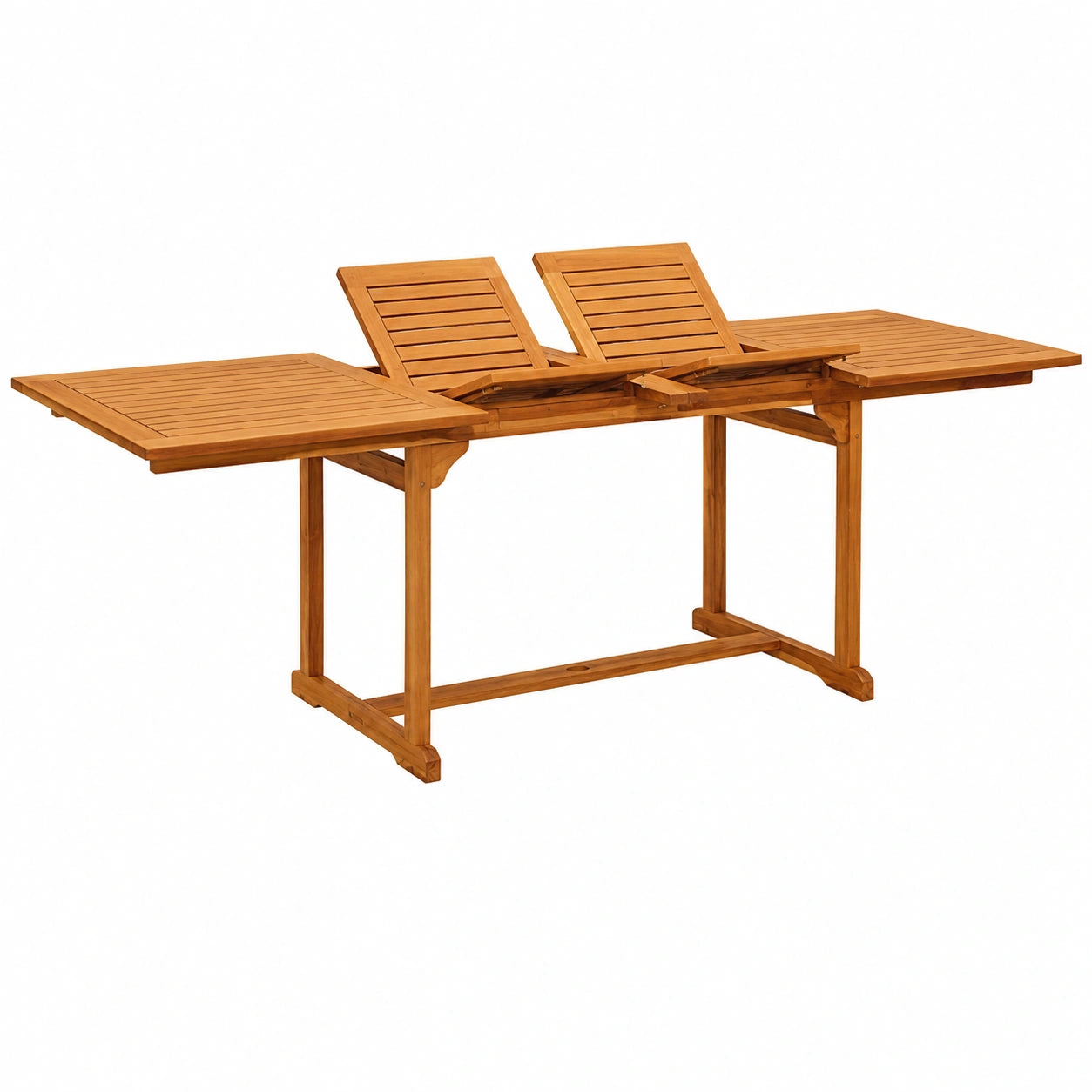 Esstisch – 100 × 75 cm, aus Akazienholz, für Garten