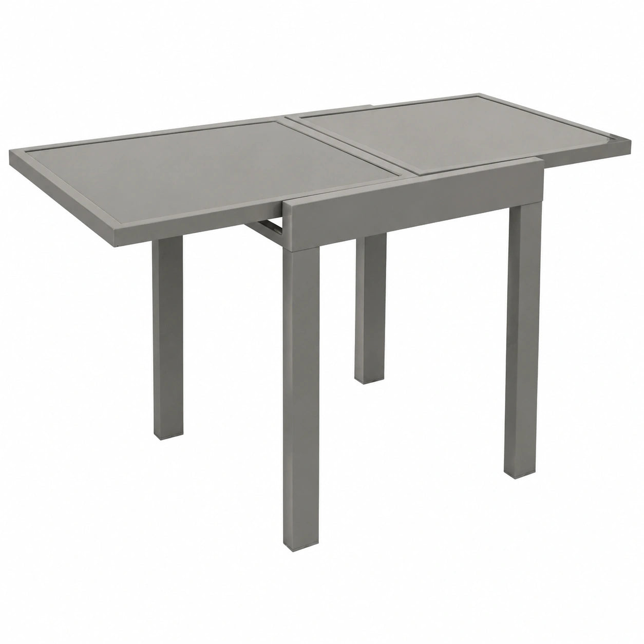 Ausziehtisch – 130 × 65 × 74 cm, aus Sicherheitsglas