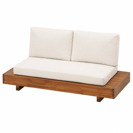 Sofa – 2-Sitzer, aus Holz, für Garten