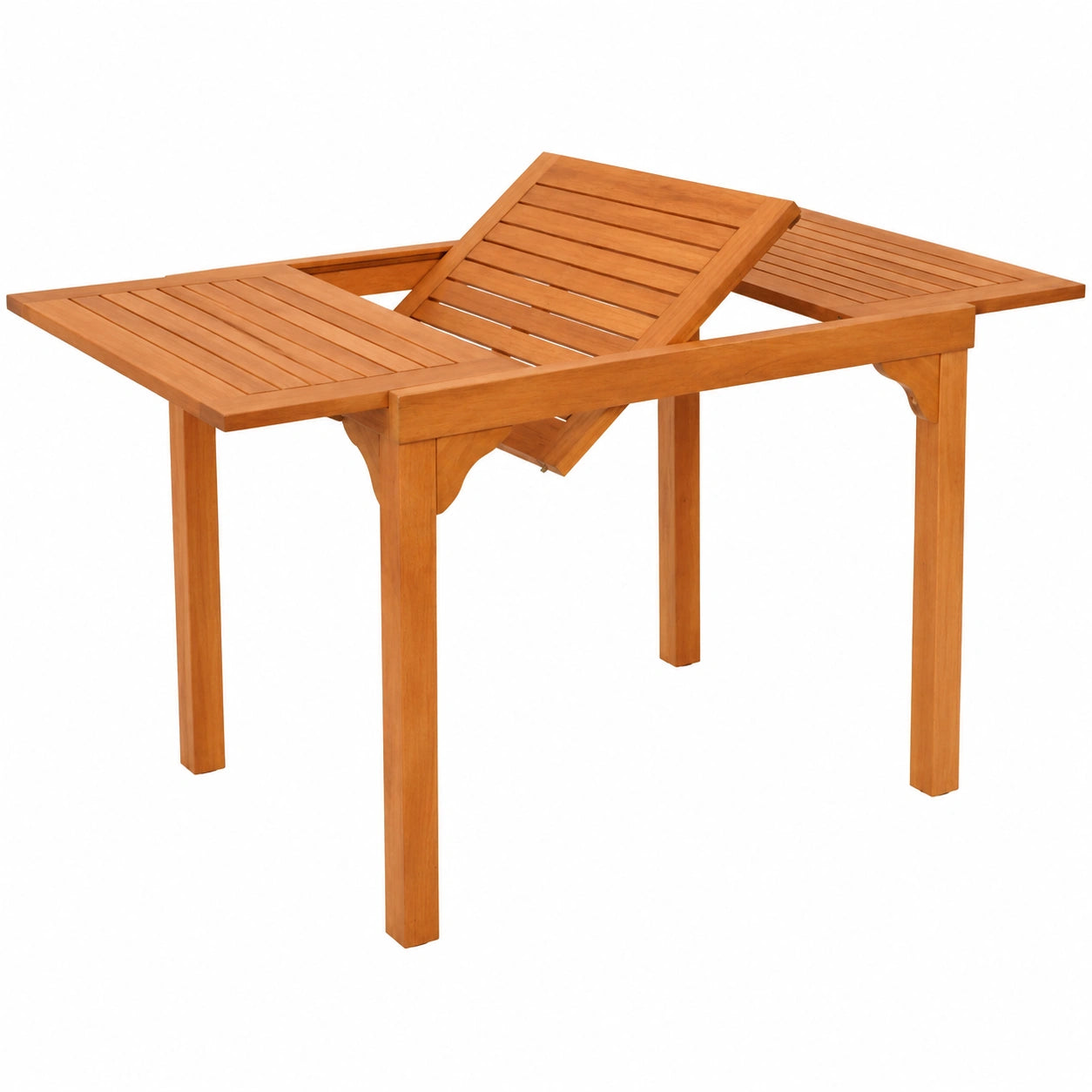 Tisch – 120 × 70,5 cm, ausziehbar, aus Holz, Braun
