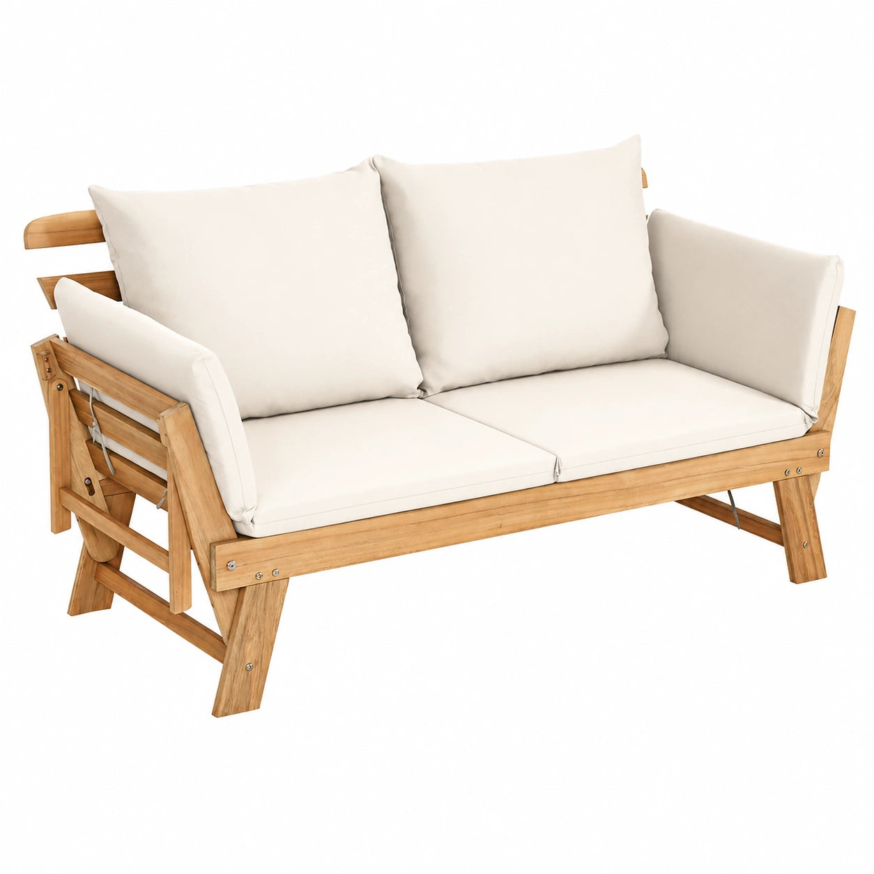 Gartensofa – aus Holz, für Garten, Terrasse und Balkon