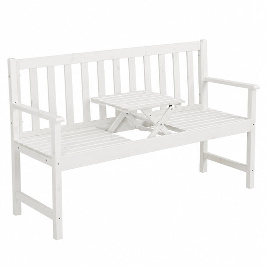 Gartenbank – 3-Sitzer, 90 × 152 × 56 cm, aus Holz, für Garten und Balkon