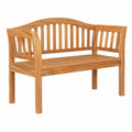 Gartenbank – 128 × 53 × 85 cm, aus Holz