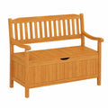 Gartenbank – 2-Sitzer, mit Stauraum, aus Holz, für Garten, Terrasse und Balkon